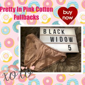 Pretty in pink plain cotton full backs