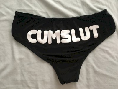 “Cum slut” panties