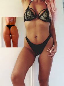 My well worn black lingerie Bra and thong set