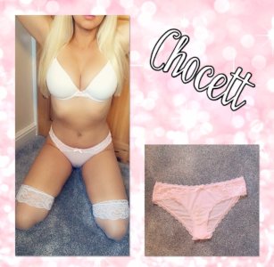 Chocett- Sexy and very creamy pink panties