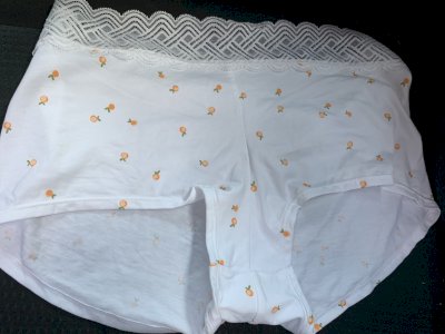 Cotton peach print boy shorts