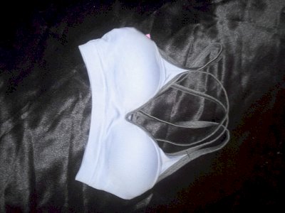 New Light Blue & Gray Sports Bra