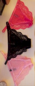 See Threw Bikini Cut Lace Panties..