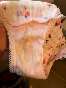 Sweet strawberries panties, juicy and wet for you