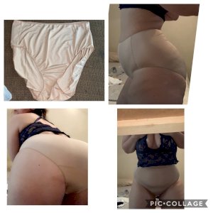 Nude high wasted nylon panties!