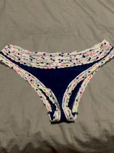 Navy Funfetti cotton