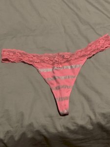 Pink cotton/lace