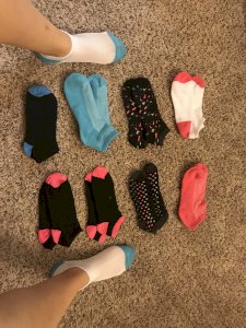 Cute little socks for me to dirty up