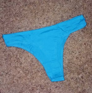 Baby blue cheer thong ♡♡♡ $38 *2 DAYS WORN