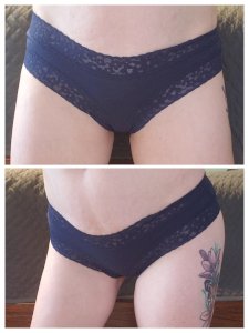 VS - Navy Cotton - Cheeky Panty