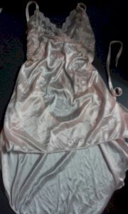 Peach Satin Nightie