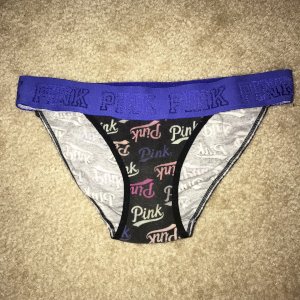hipster style printed victoria’s secret panties WORN