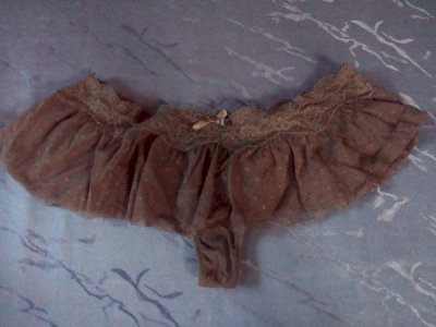 Black lewdie MILF panties #67