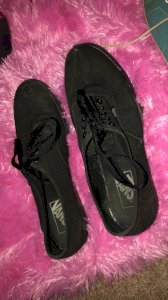 One year use black vans