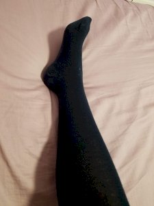 Thick Navy Blue Winter Stockings