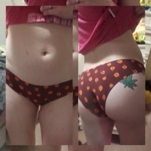 Item 42 - burgandy rose panties