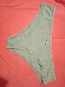 Light blue lace trim panties