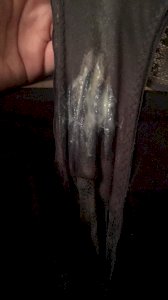 Wet cum panties