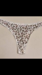 Sexy leopard print sheer thong