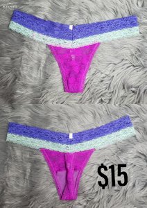 Cute little multi color thong