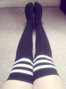 Classic Black Thigh High Socks