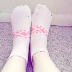 Cute Pink Patterned Socks
