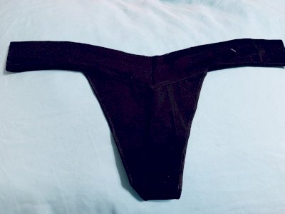 Super Soft Black Thong