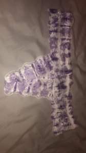 Purple and white panties
