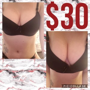 Black cotton bra