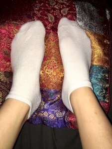 TRADITIONAL WHITE COTTON SOCKIES<3