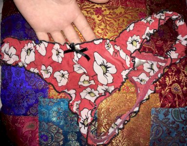 SOLD- THIN FLORAL PANTIES- BOUGHT ******* AGO