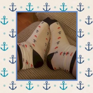 My Stinky but Adorable Socks with little hearts and anchors £15
