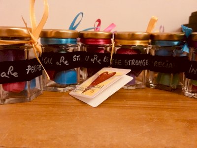 Mini homemade soaps with my scent in