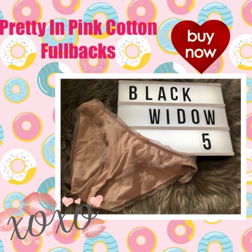 Pretty in pink plain cotton full backs