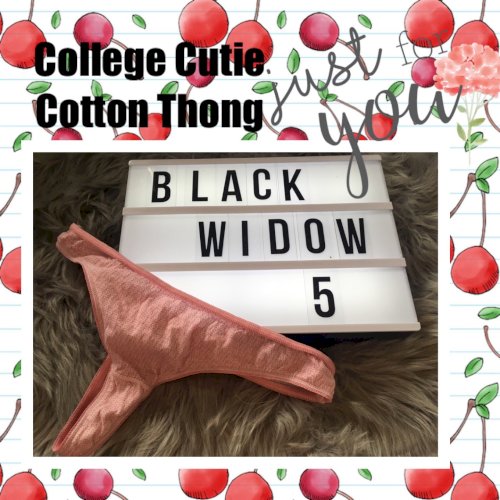 College Cutie Cotton Thong
