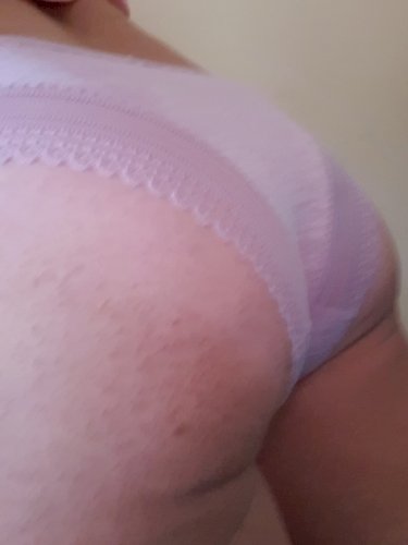Pink cotton and lace panties