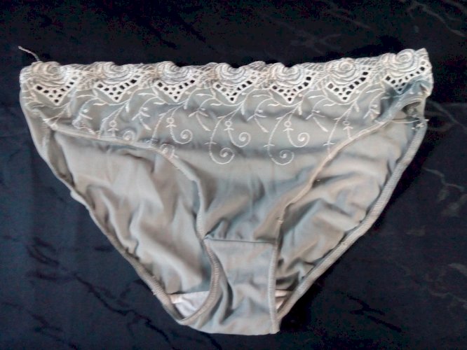 Grey lace MILF panties #78