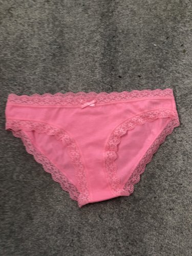 Worn pink full back cotton panties