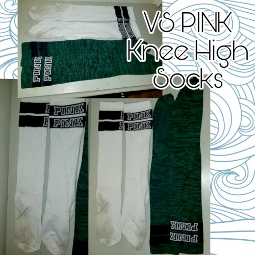 VS PINK knee high socks
