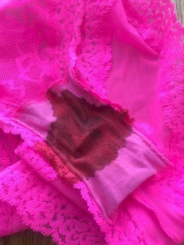 Period stained panties