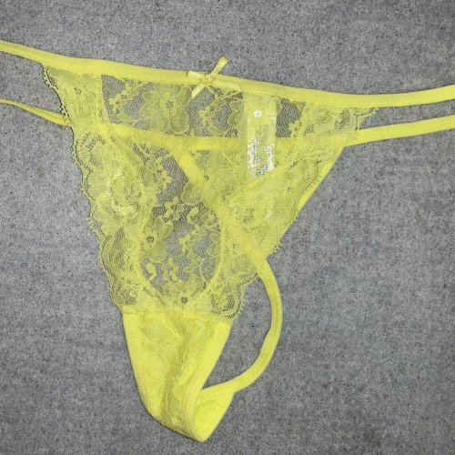 Yellow lace g-string for sale