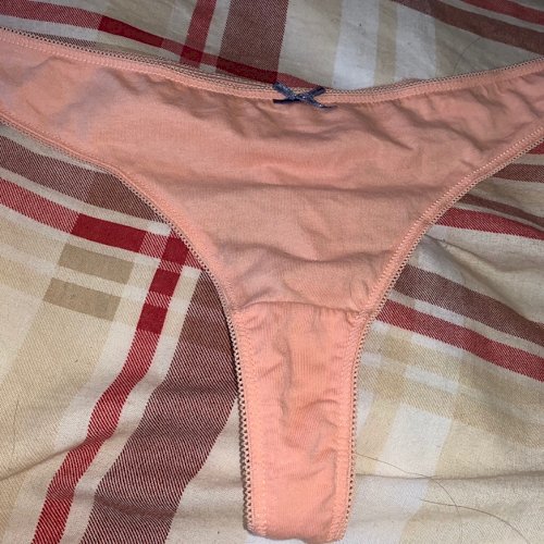 Peach coloured cotton thong for sale