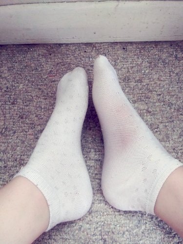 Cute Innocent White Ankle Socks