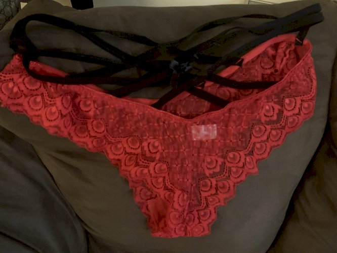 Sexy red and black panties