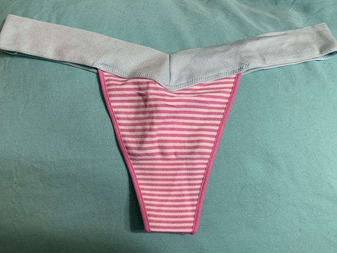 Super Soft Pink and Blue Thong