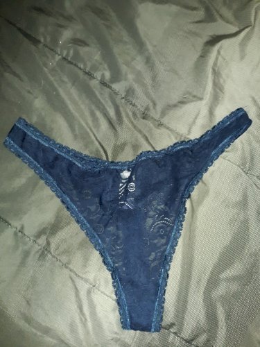 Blue Lace Thongs