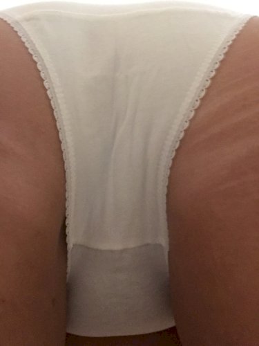 white cotton briefs with lace