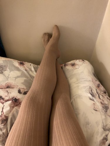 -Temporarily Out of Stock- Nice n Warm Nude patterned tights :)